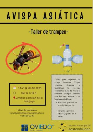 Taller de captura de avispas asiáticas (Escuela de Sostenibilidad)