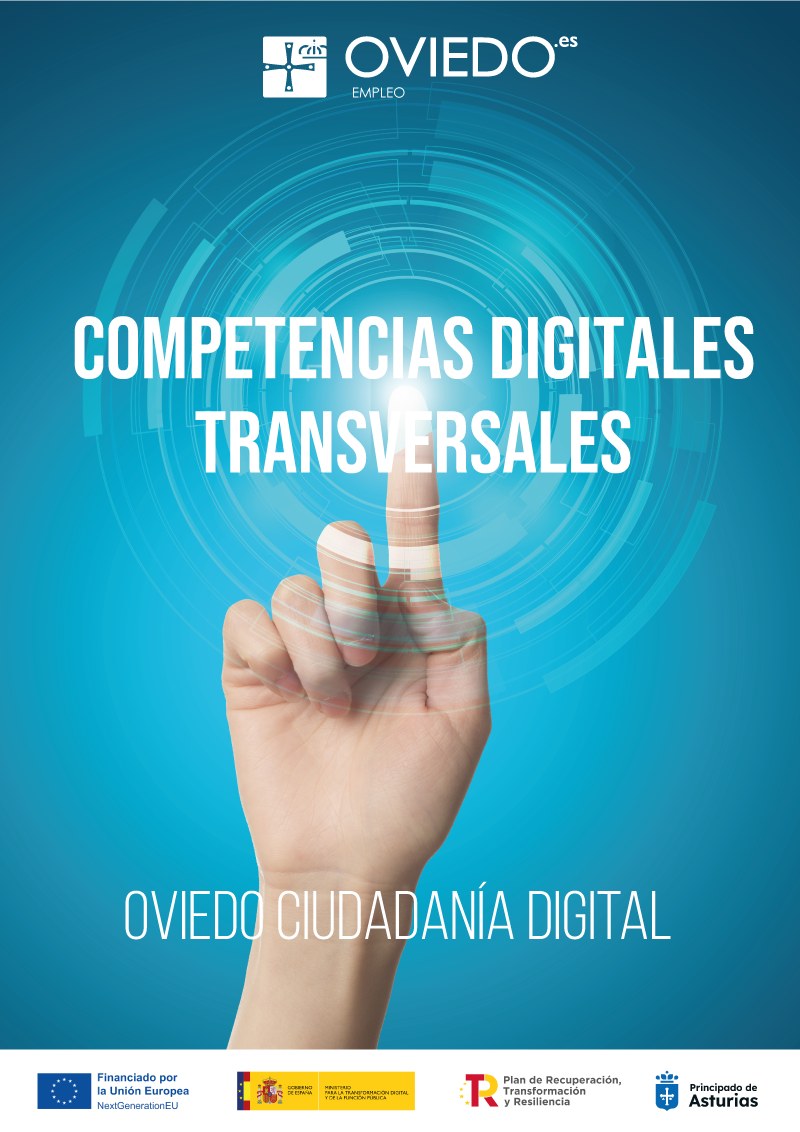 cartel Programa competencias digitales transversales Oviedo ciudadanía digital