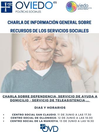 Charla de información general sobre recursos de los servicios sociales