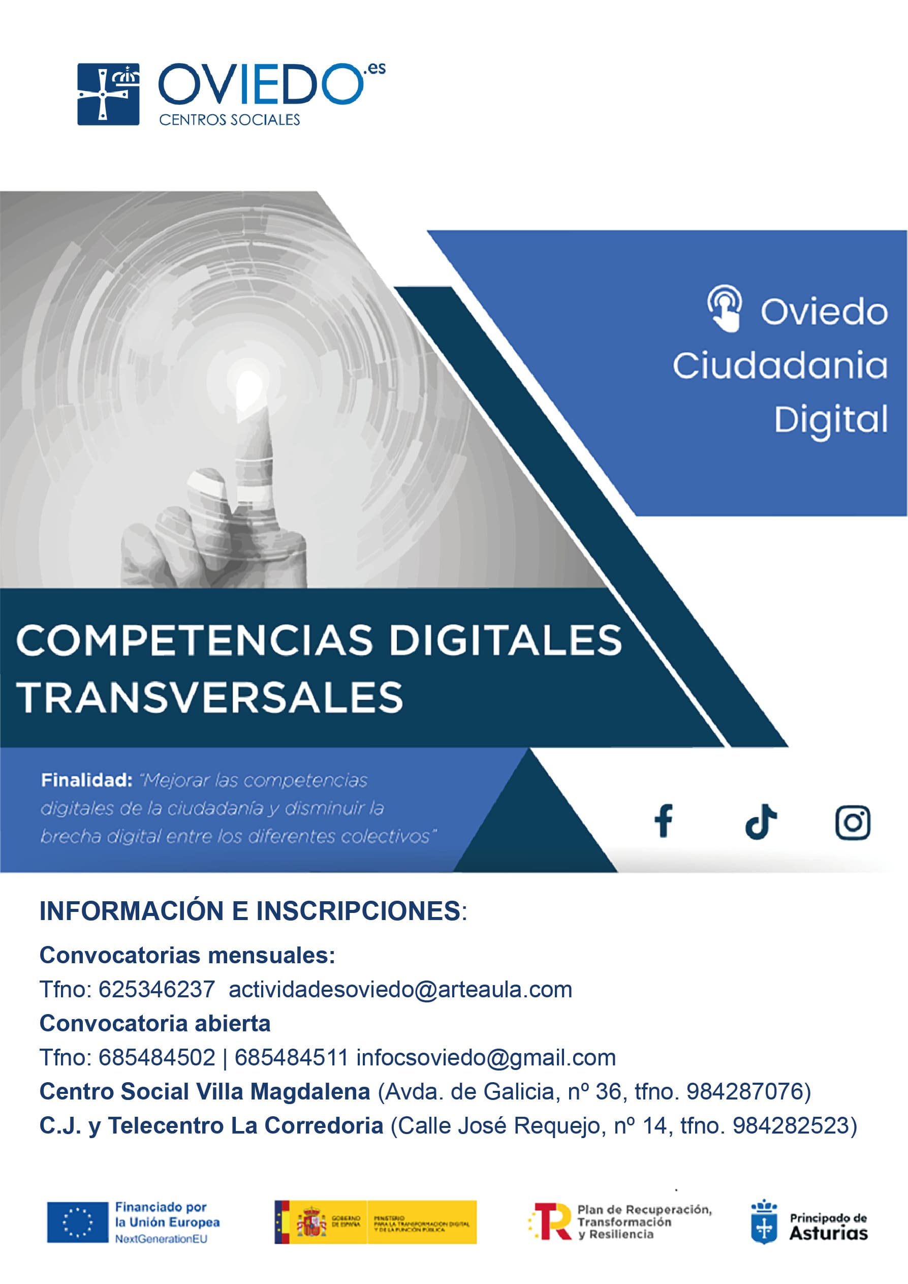 Actividades Centros Sociales Competencias Digitales Transversales